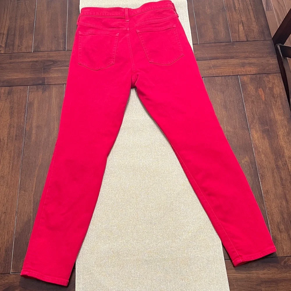 ❤️ J. Crew Women's High Rise Red Jeans